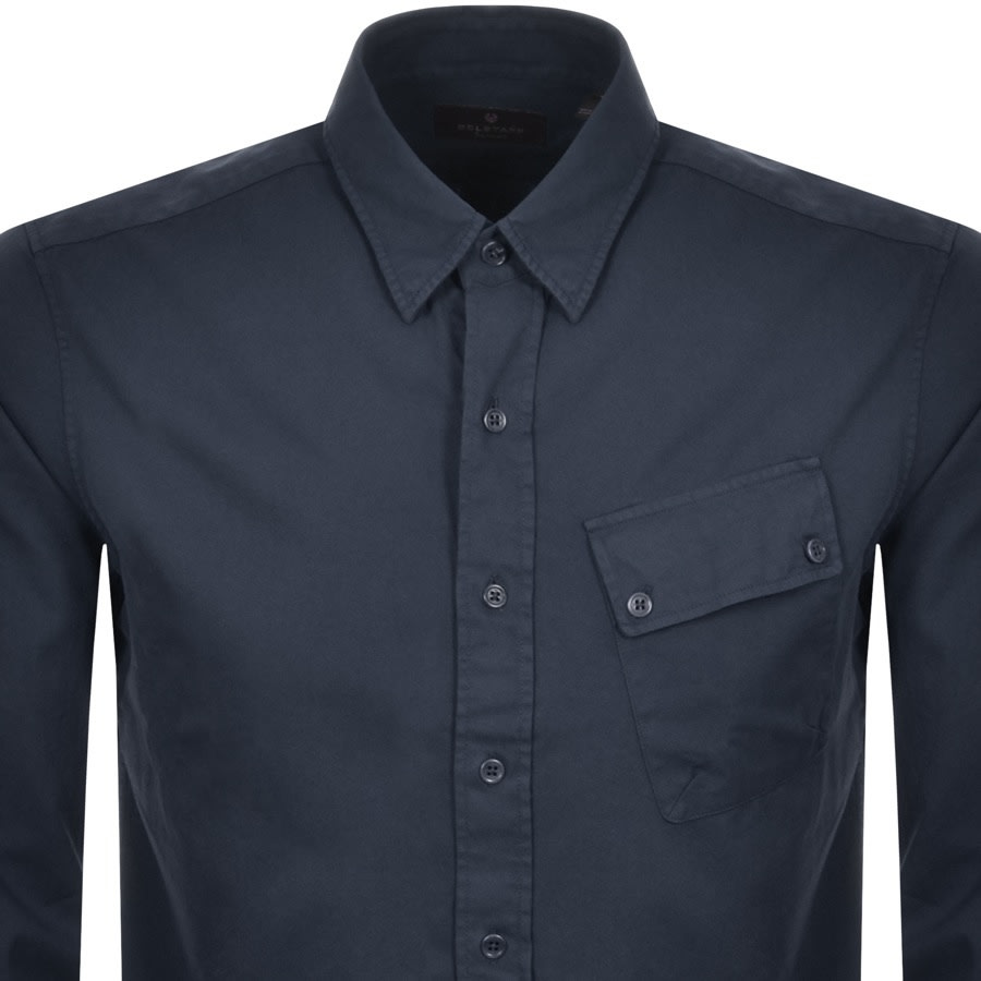 Alternative Image for ProductBelstaff Long Sleeved Pitch Shirt Navy2